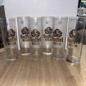 Gaffel Kolsch Shooter Tall Shot Glasses German Set Of 6